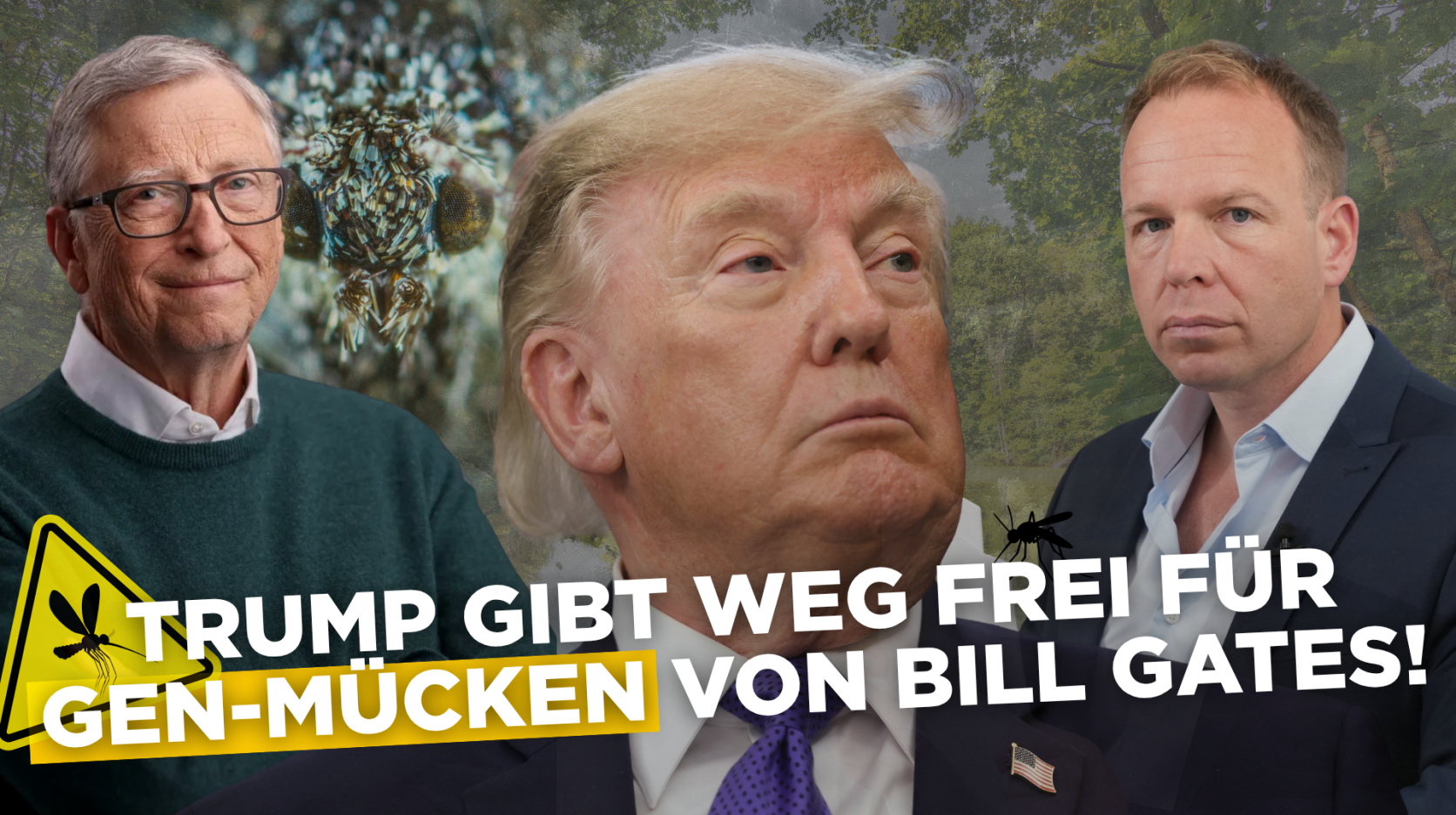 Trump gibt den Weg frei für Gen-Mücken und Gen-Zecken von Bill Gates!