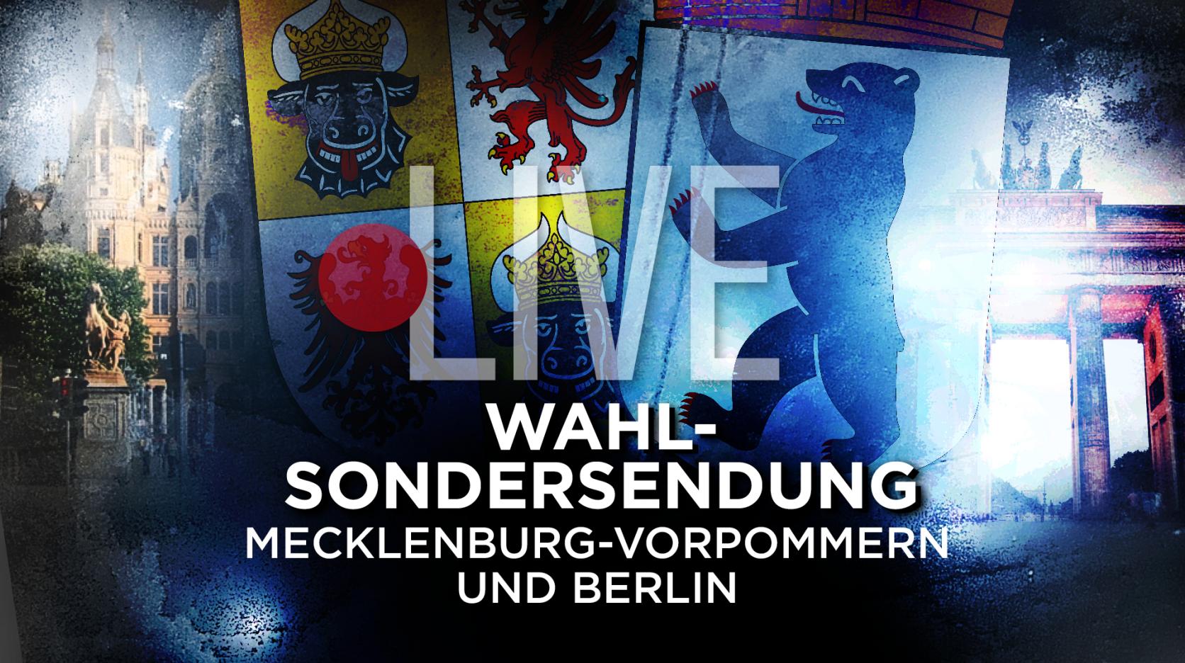 Heute große Wahl-Sondersendung MV und Berlin