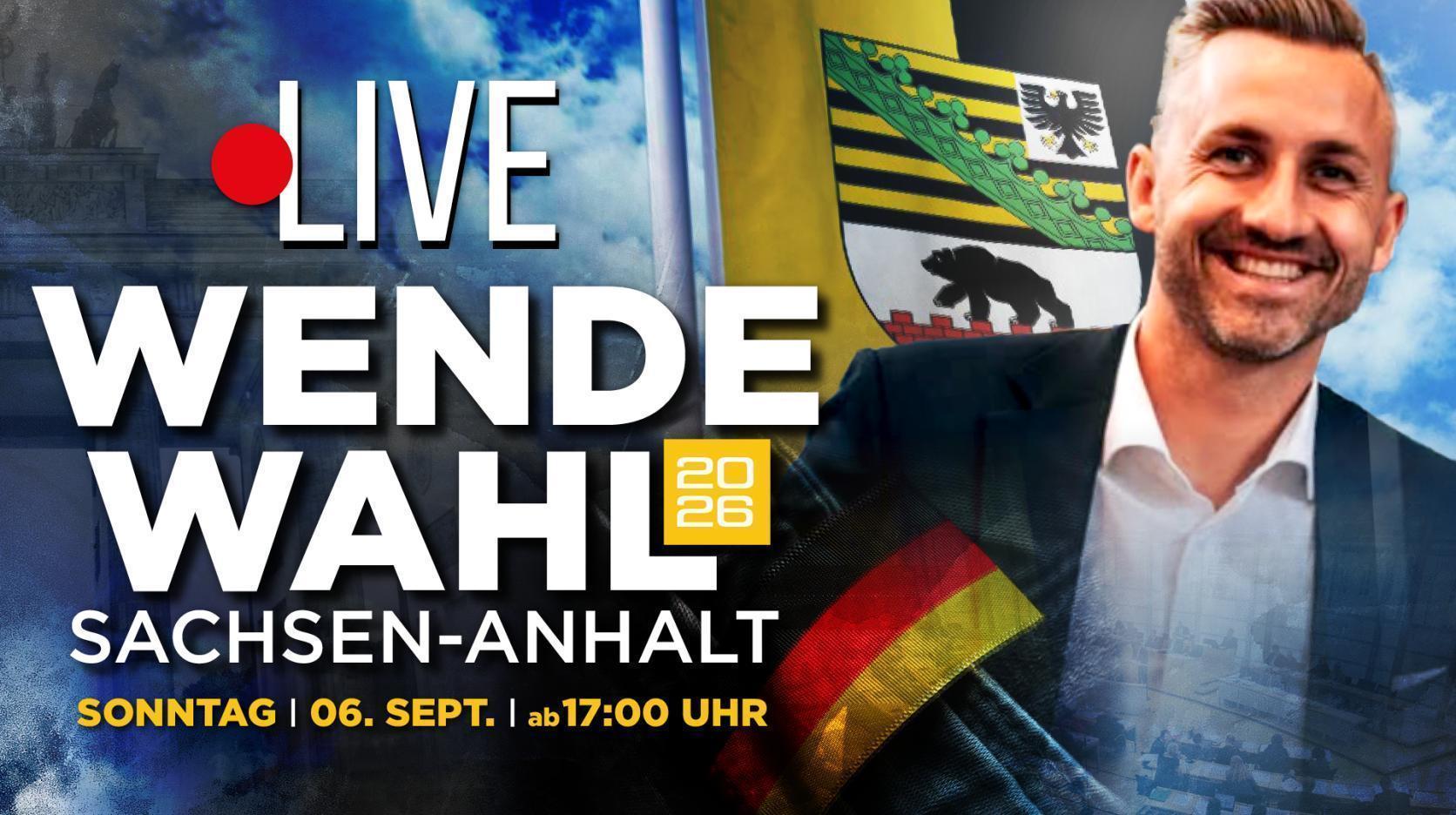 Live-Wahl-Sondersendung zur Wende-Wahl 2026 in Sachsen-Anhalt